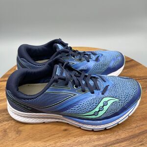Saucony Womens Kinvara 9 Running Shoes Blue Teal S10418-1 Low Top Size 10.5